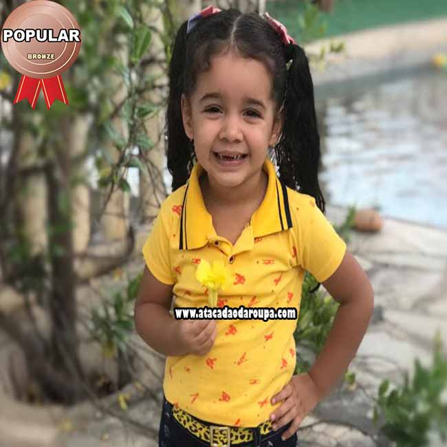 Camisa Gola Polo Infantil 1 a 10 anos