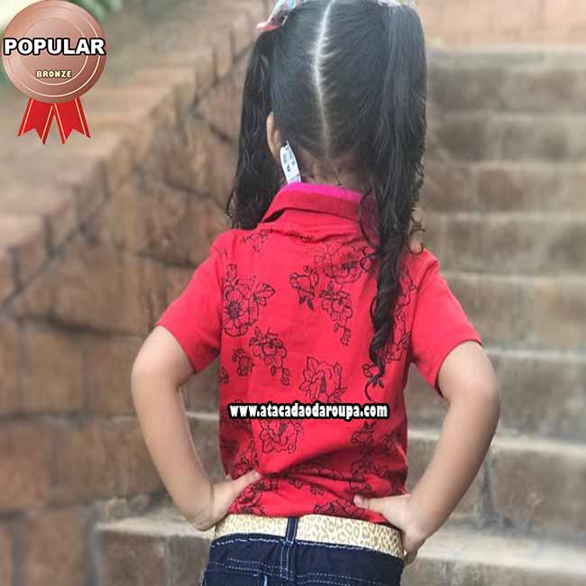 Camisa Gola Polo Infantil 1 a 10 anos