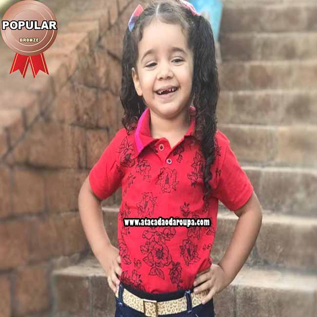 Camisa Gola Polo Infantil 1 a 10 anos