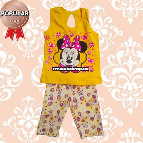 Conjuntinho Feminino 3 a 5 Anos