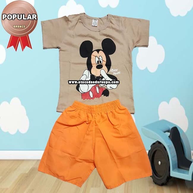 Conjunto Masculino c/ manga algodão