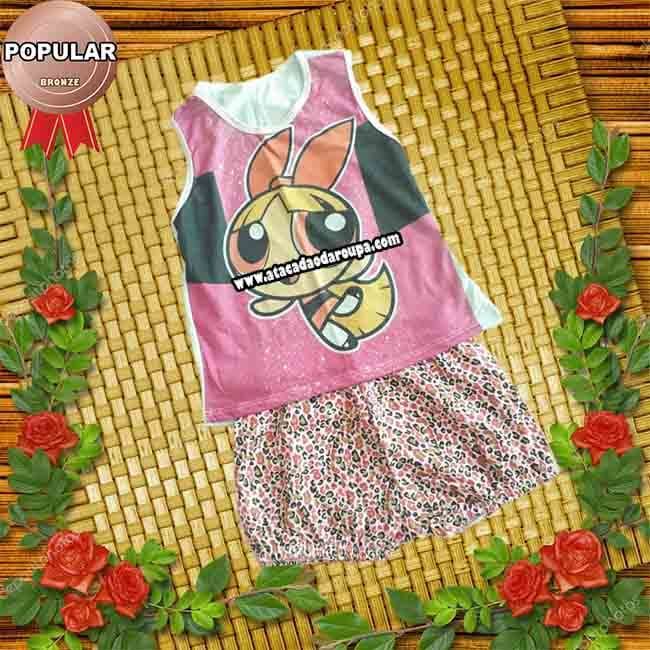 Conjuntinho Feminino Infantil 2 a 4 anos