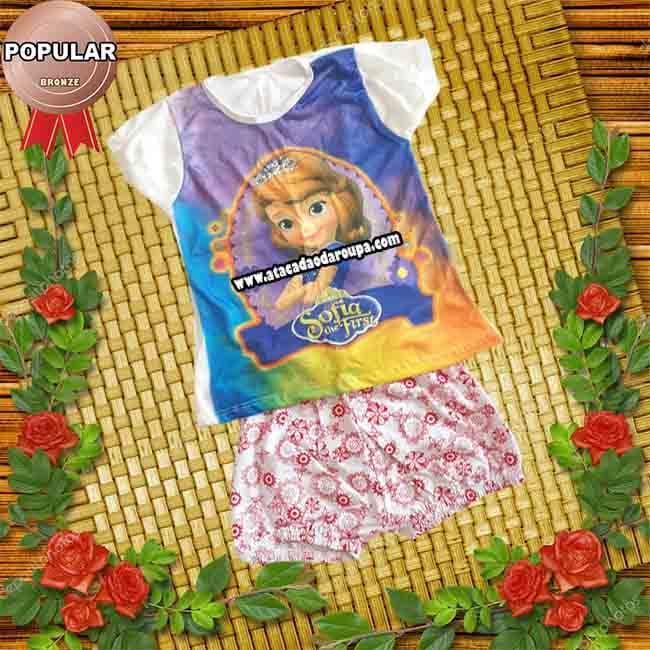 Conjuntinho Feminino Infantil 2 a 4 anos