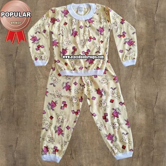 Pijama Infantil Aldodão Estampado