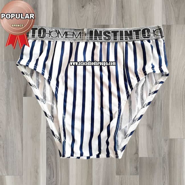 Cueca Juvenil Listrada 8 a 12 anos