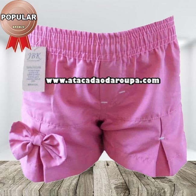 Short Tactel infantil Feminino