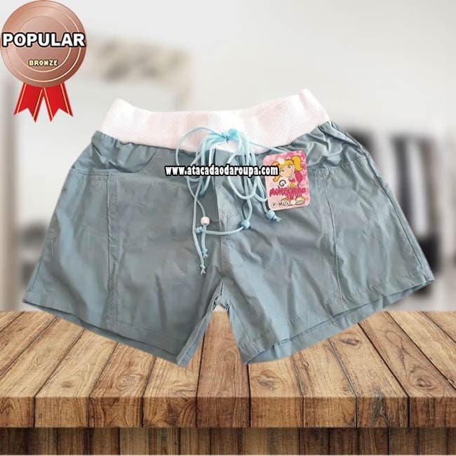 Short Tricoline Cós Ribana 5 a 10 anos Short Tricoline Cós Ribana 5 a 10 anos
