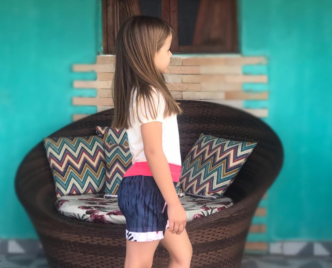 Shortinho Jeans Michelle Vários Modelos 1 a 3 anos