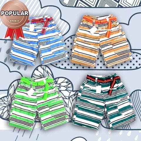 Bermuda Brim Infantil Listrada