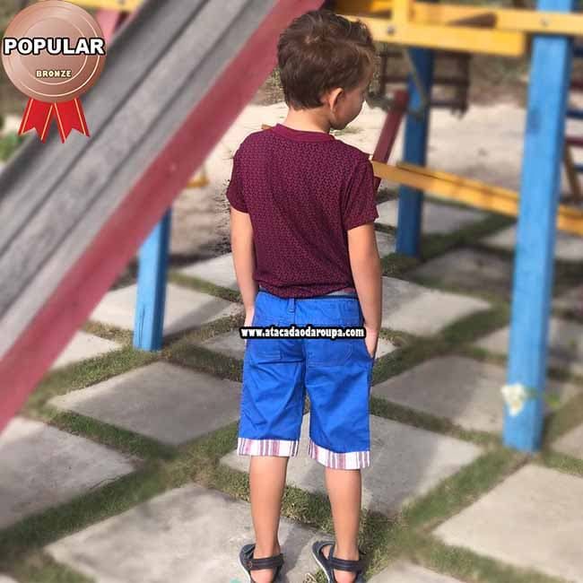 Bermuda Infantil Colorida 2 a 4 Anos