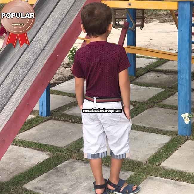 Bermuda Infantil Colorida 2 a 4 Anos