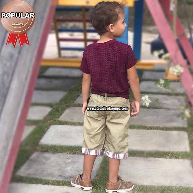 Bermuda Infantil Colorida 2 a 4 Anos