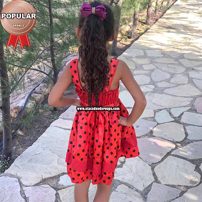 Vestido Infantil Em Cetim 1 a 2 Anos Vestido Infantil Em Cetim 1 a 2 Anos