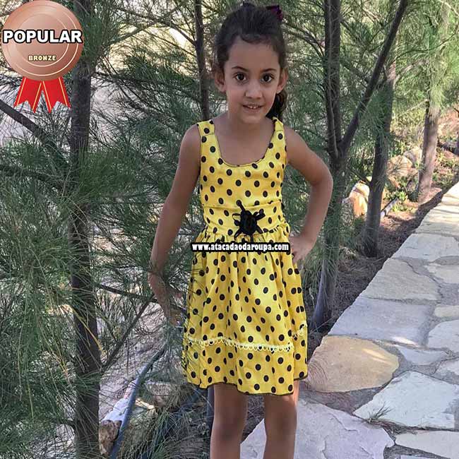 Vestido Infantil Em Cetim 1 a 2 Anos Vestido Infantil Em Cetim 1 a 2 Anos