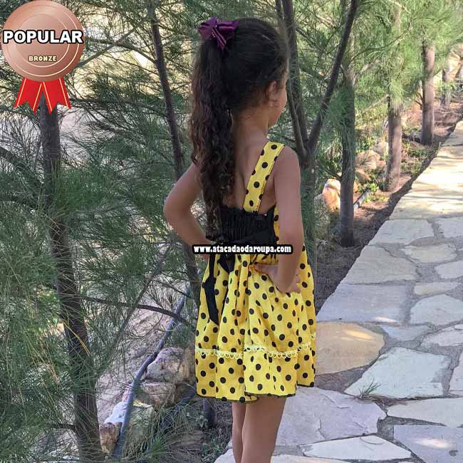 Vestido Infantil Em Cetim 1 a 2 Anos Vestido Infantil Em Cetim 1 a 2 Anos