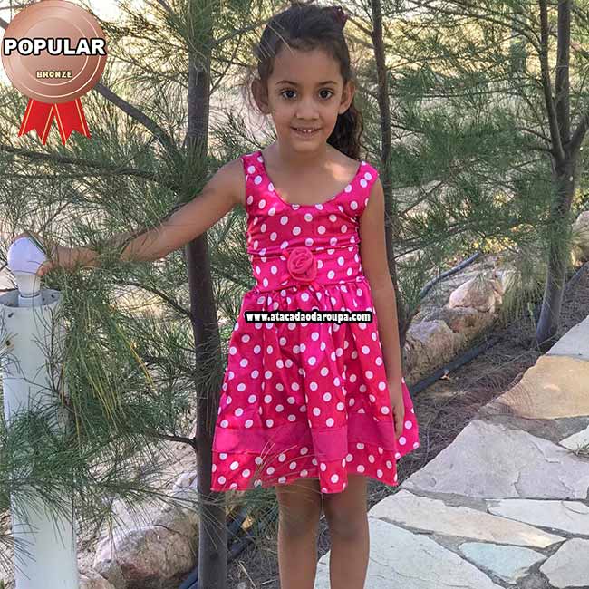 Vestido Infantil Em Cetim 1 a 2 Anos Vestido Infantil Em Cetim 1 a 2 Anos