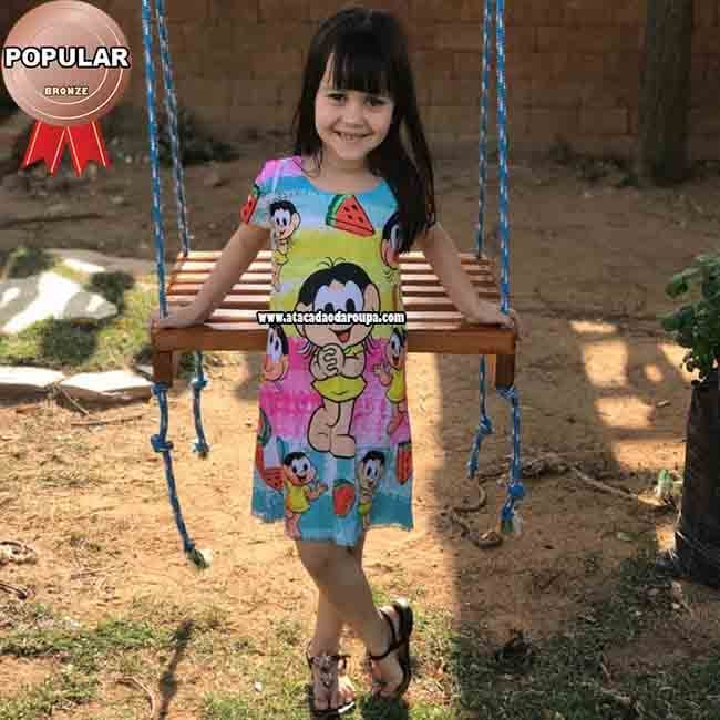 Vestido infantil Sublimado 2 a 6 Anos Vestido infantil Sublimado 2 a 6 Anos