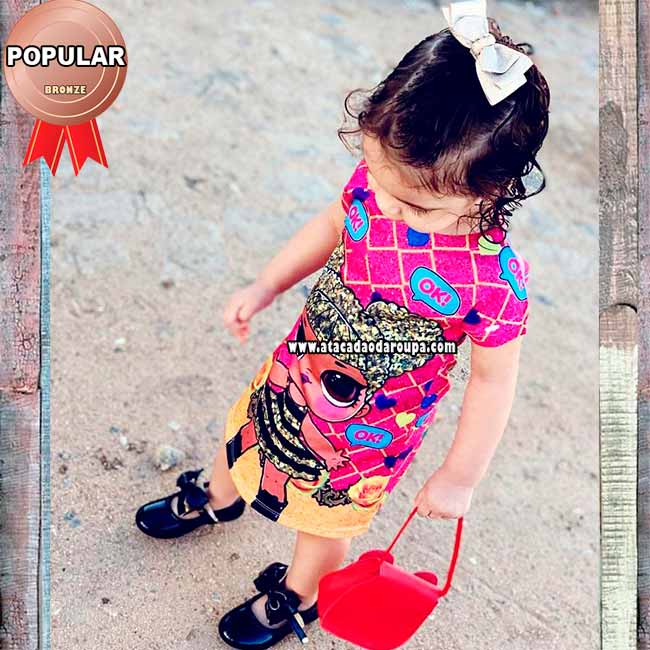 Vestido infantil Sublimado 2 a 6 Anos Vestido infantil Sublimado 2 a 6 Anos