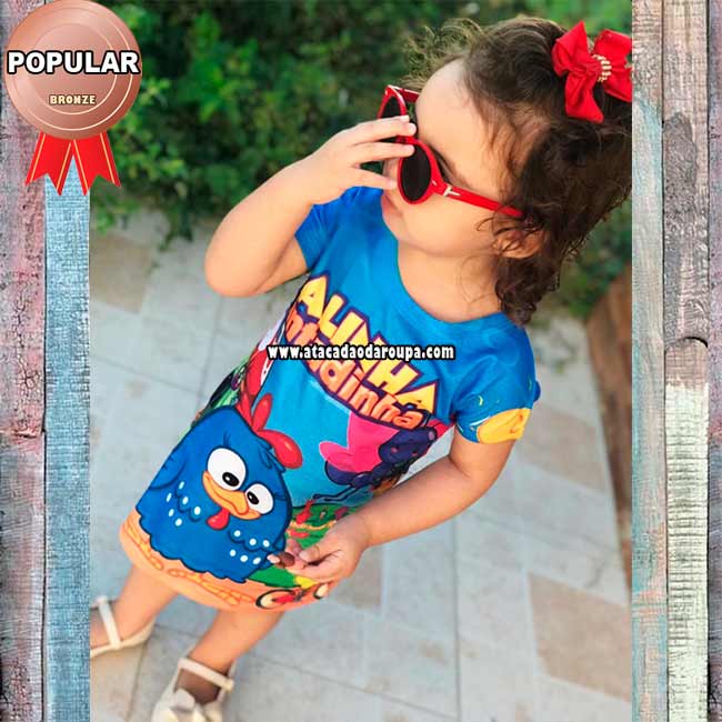 Vestido infantil Sublimado 2 a 6 Anos Vestido infantil Sublimado 2 a 6 Anos