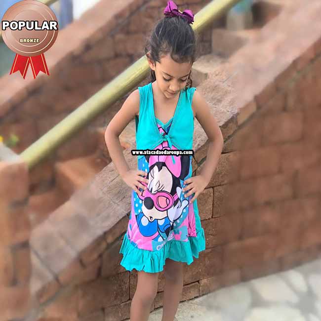Vestidos Infantil de 3 a 6 anos Varias Estampas 
