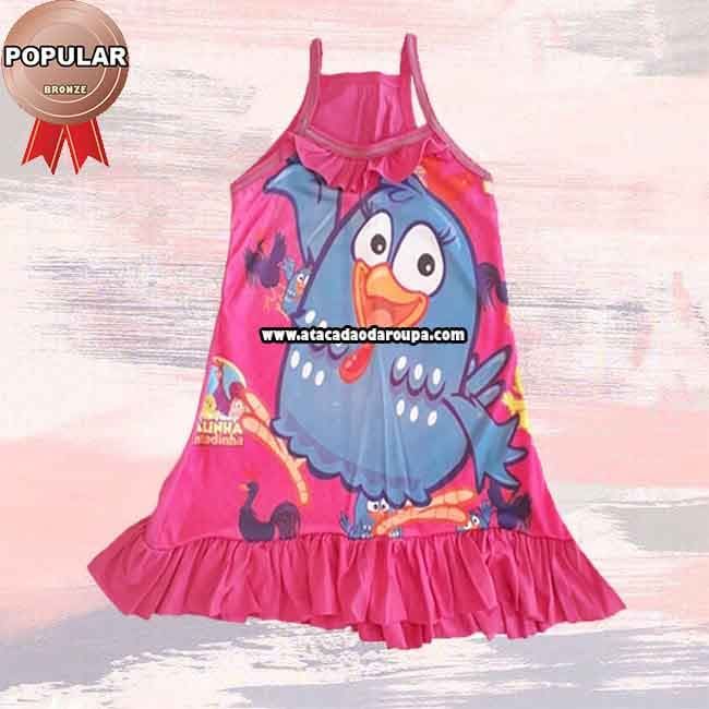 Vestidos Infantil de 3 a 6 anos Varias Estampas 