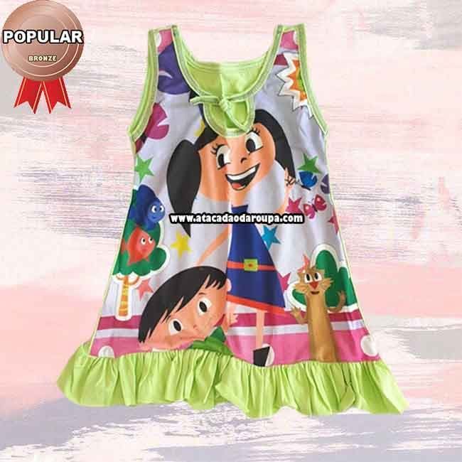 Vestidos Infantil de 3 a 6 anos Varias Estampas 