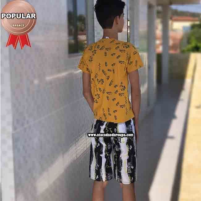 Bermudas de Tactel Infanto Juvenil