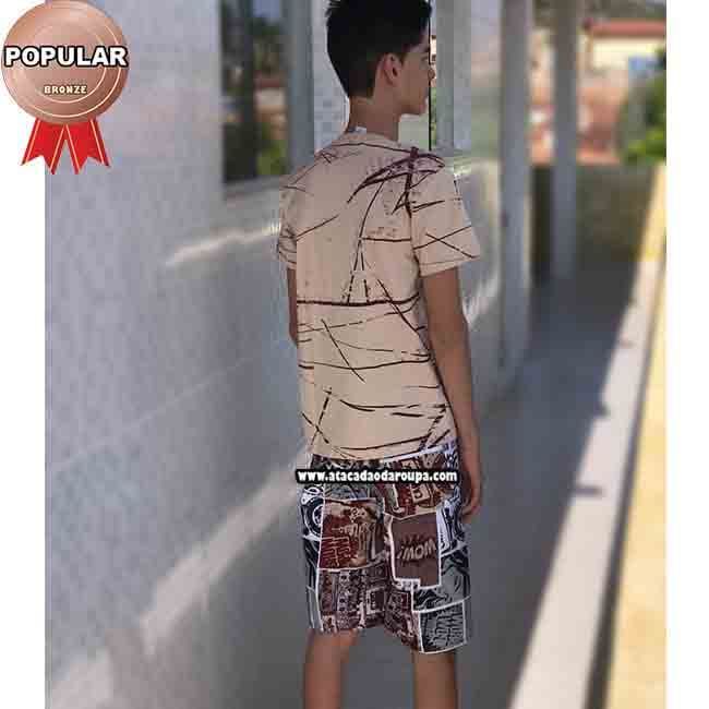 Bermudas de Tactel Infanto Juvenil