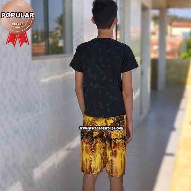 Bermudas de Tactel Infanto Juvenil