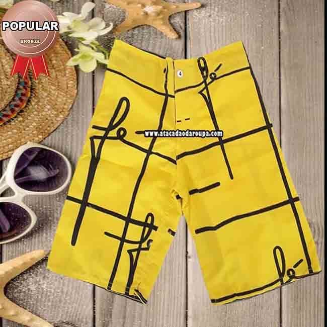 Bermudas de Tactel Infanto Juvenil