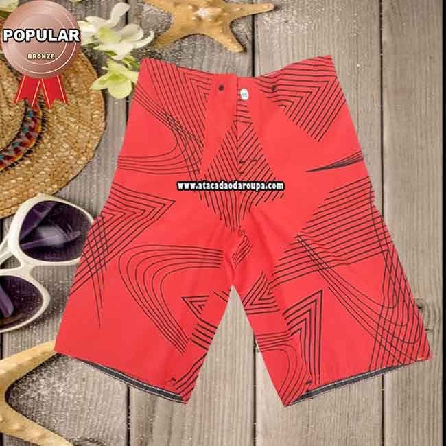 Bermudas de Tactel Infanto Juvenil