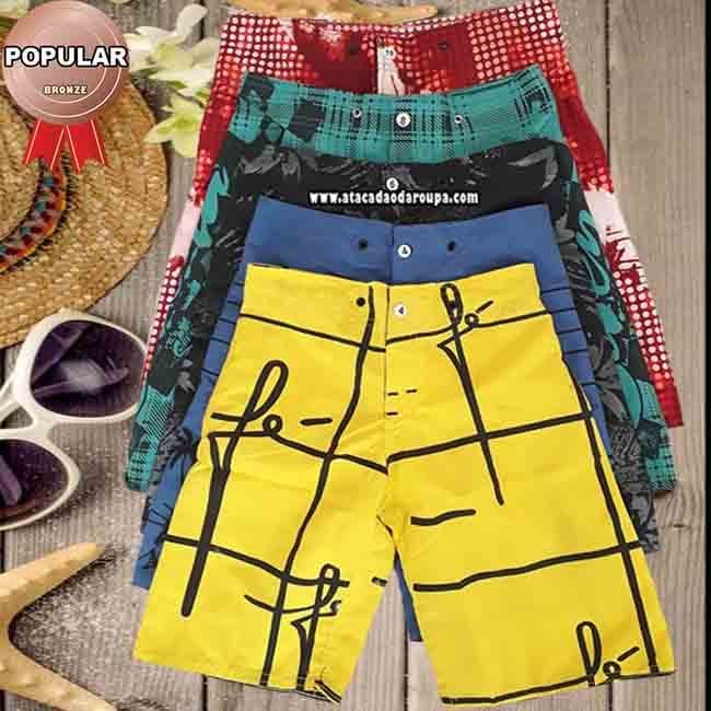 Bermudas de Tactel Infanto Juvenil