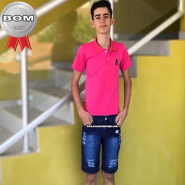 Bermuda Jeans Juvenil Barrinha 30 ao 36