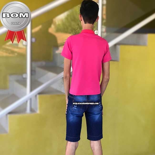 Bermuda Jeans Juvenil Barrinha 30 ao 36