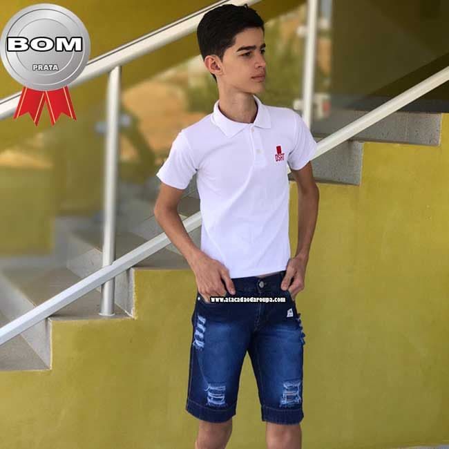 Bermuda Jeans Juvenil Barrinha 30 ao 36