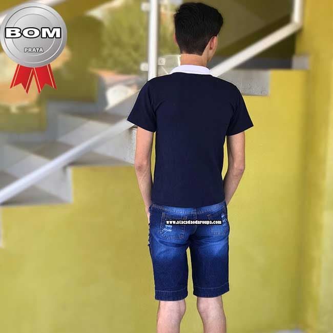 Bermuda Jeans Juvenil Barrinha 30 ao 36