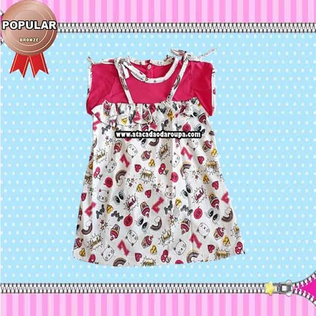 KIT Conjuntos e Vestidos Feminino Bebê 3 a 8 Meses