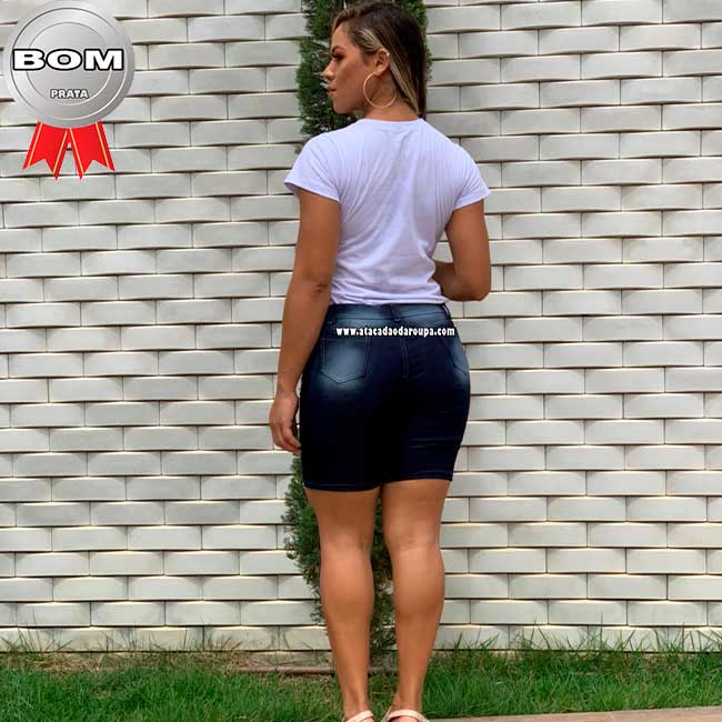 Bermuda Jeans Feminina Intermediária