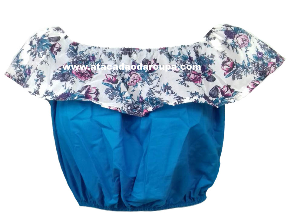 Blusa Cropped em Tricoline M