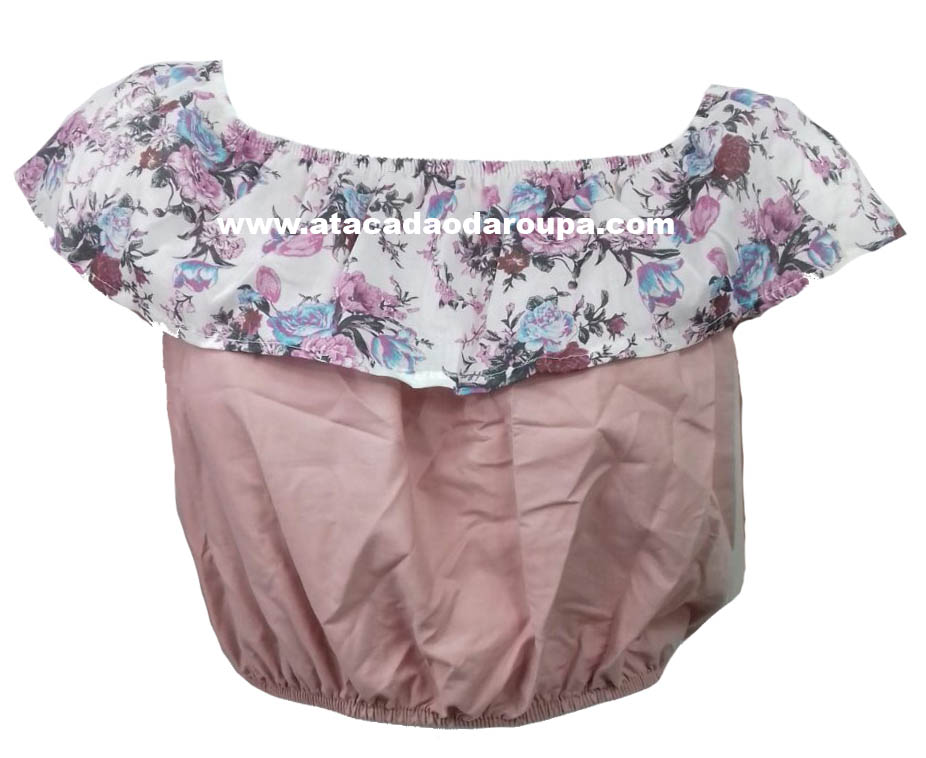 Blusa Cropped em Tricoline M