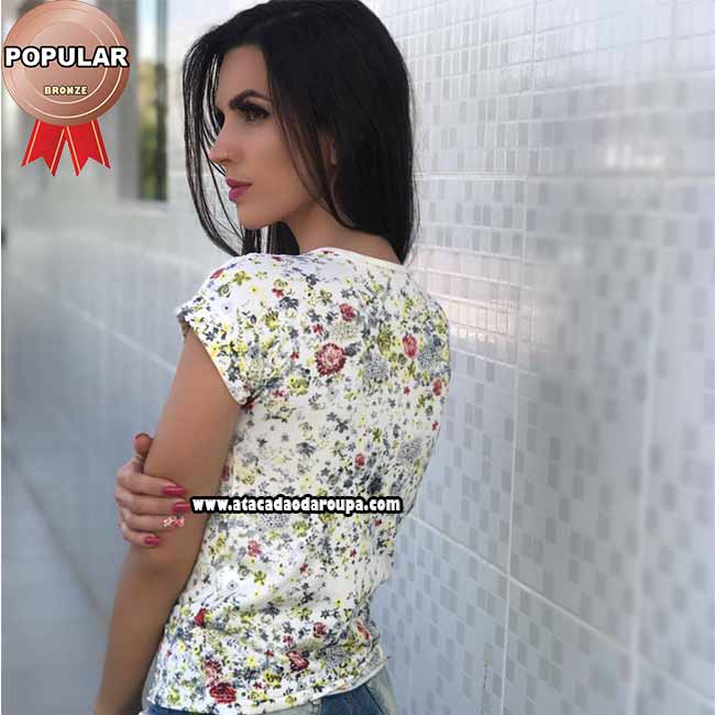 Blusas Modinha Fio Torcido Renda M
