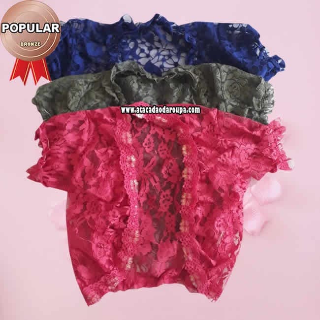 Boleros Renda Várias Cores M