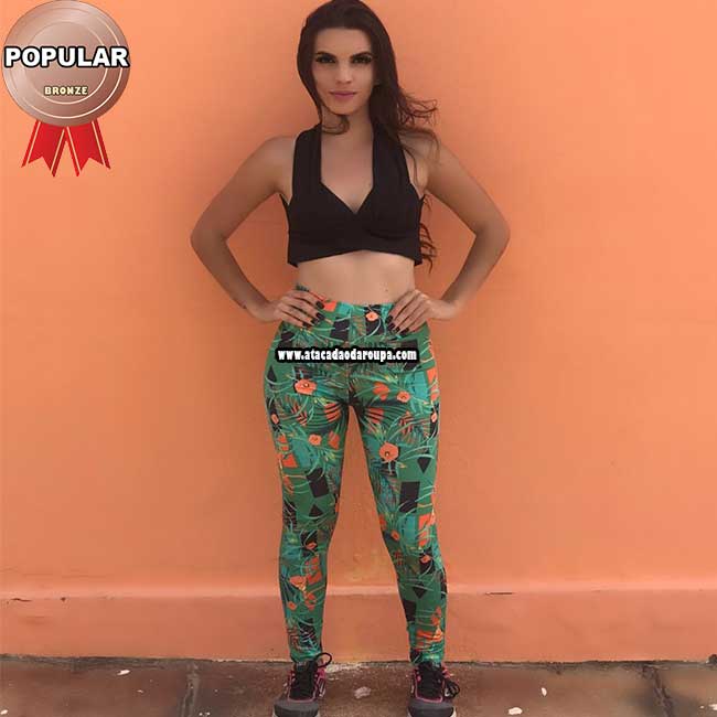 Calça Legue Suplex Fitness Estampada