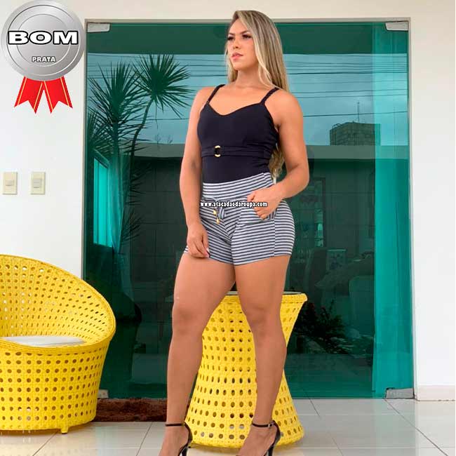 Short Fio Torcido com Bolso