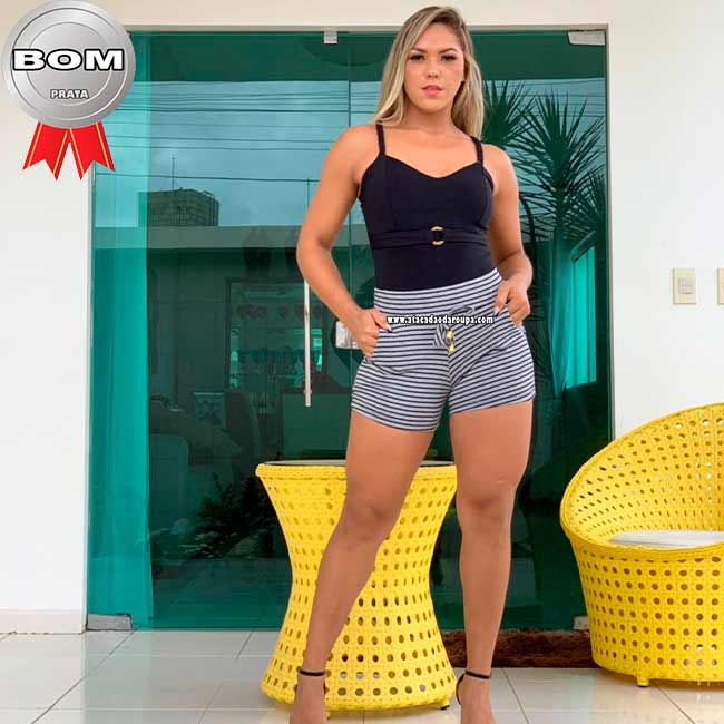 Short Fio Torcido com Bolso