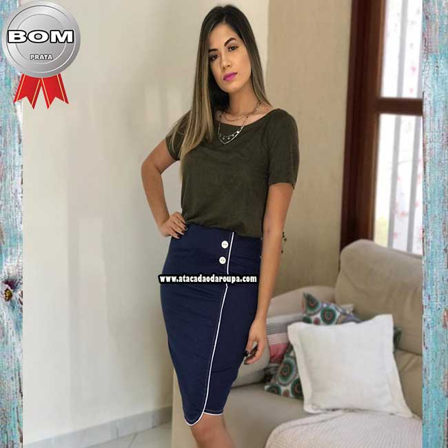 Saia Brim  Moda Evangélica M/G