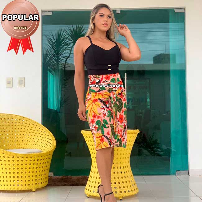 Saia Em Helanca Estilo Evangêlica