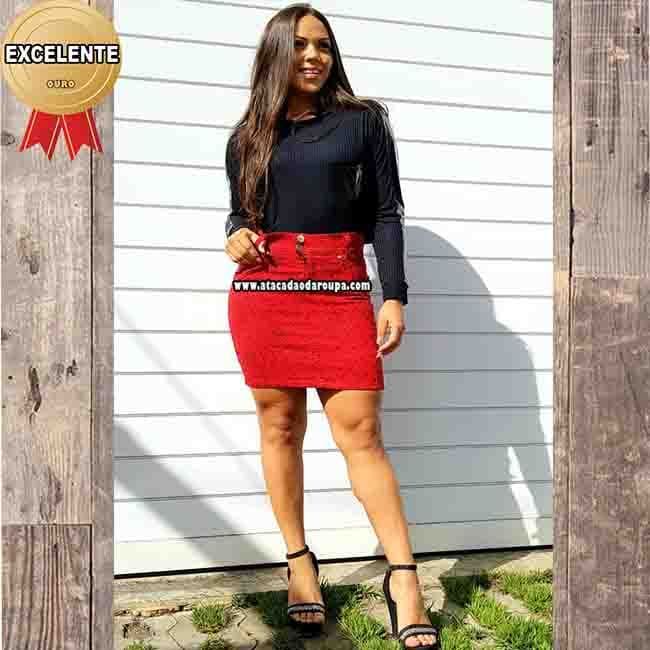Saia Secretária Sarja C/ Lycra 36 ao 44