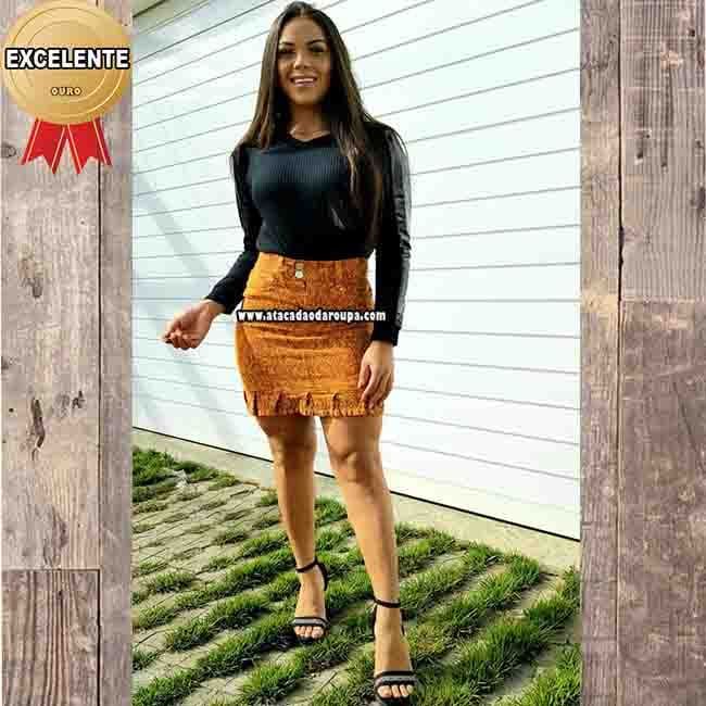 Saia Secretária Sarja C/ Lycra 36 ao 44