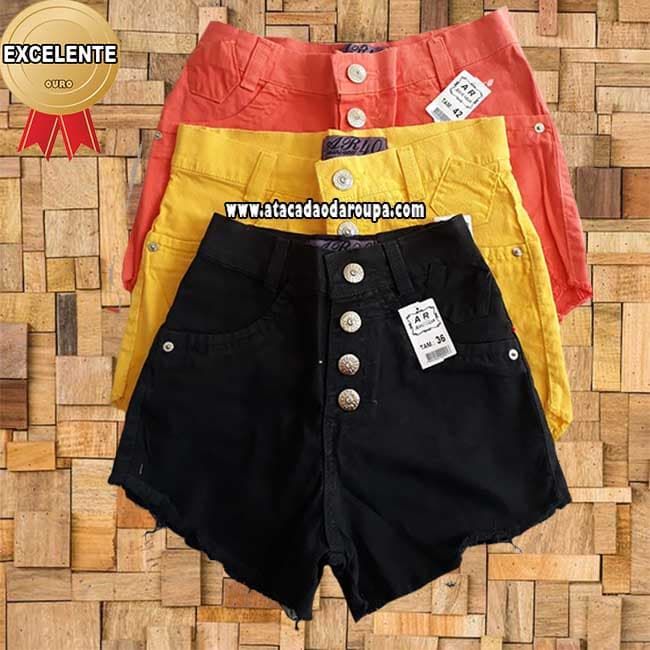 Short Brim Cintura Alta 36 ao 44